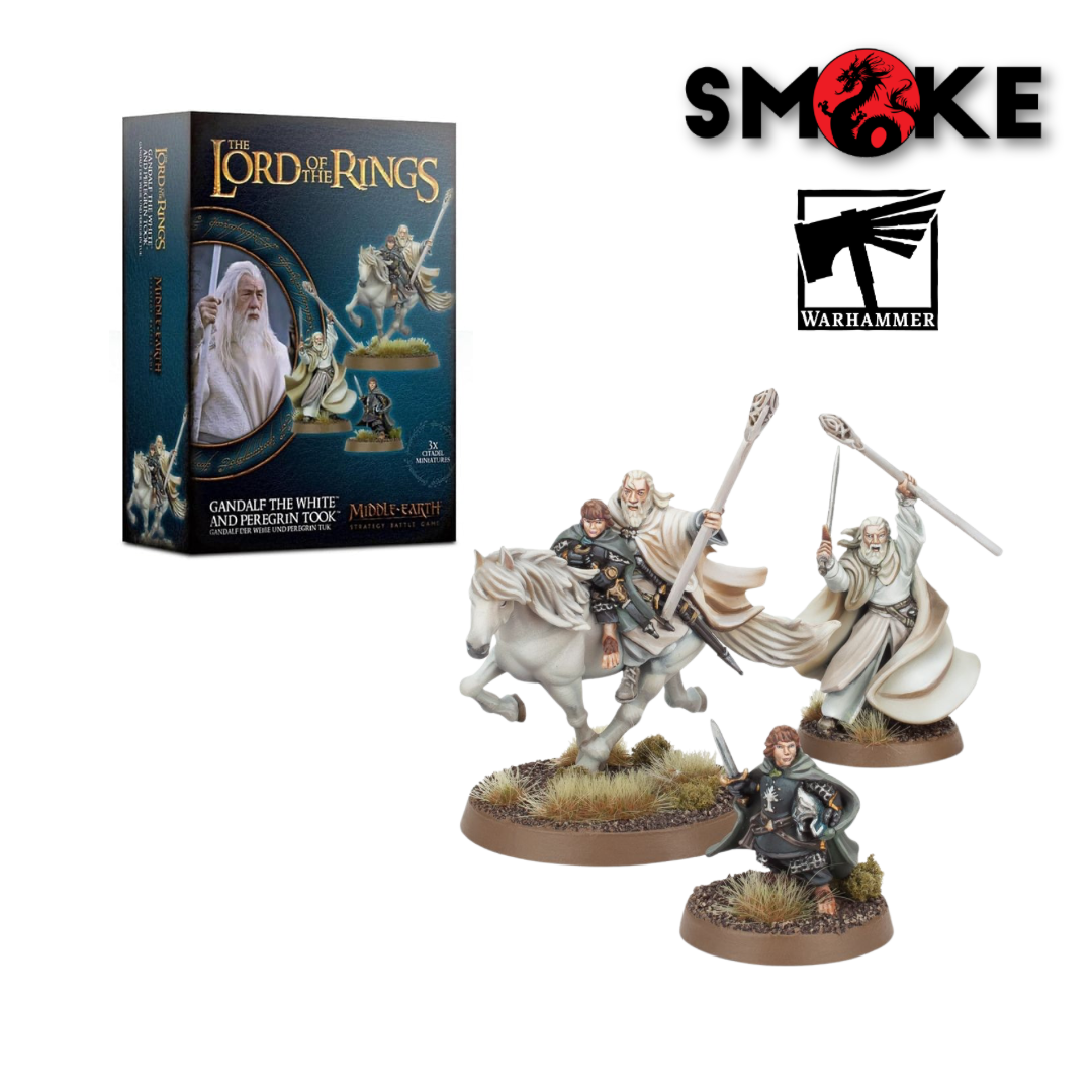 Warhammer - Middle Earth - Il Signore degli anelli - Gandalf the White and Peregrin Took - Gandalf il Bianco e Peregrino Took