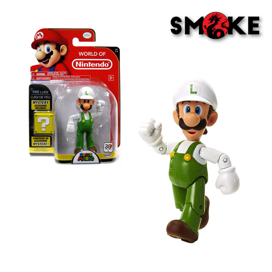 Nintendo - Super Mario Bros - Fire Luigi - con mistery box