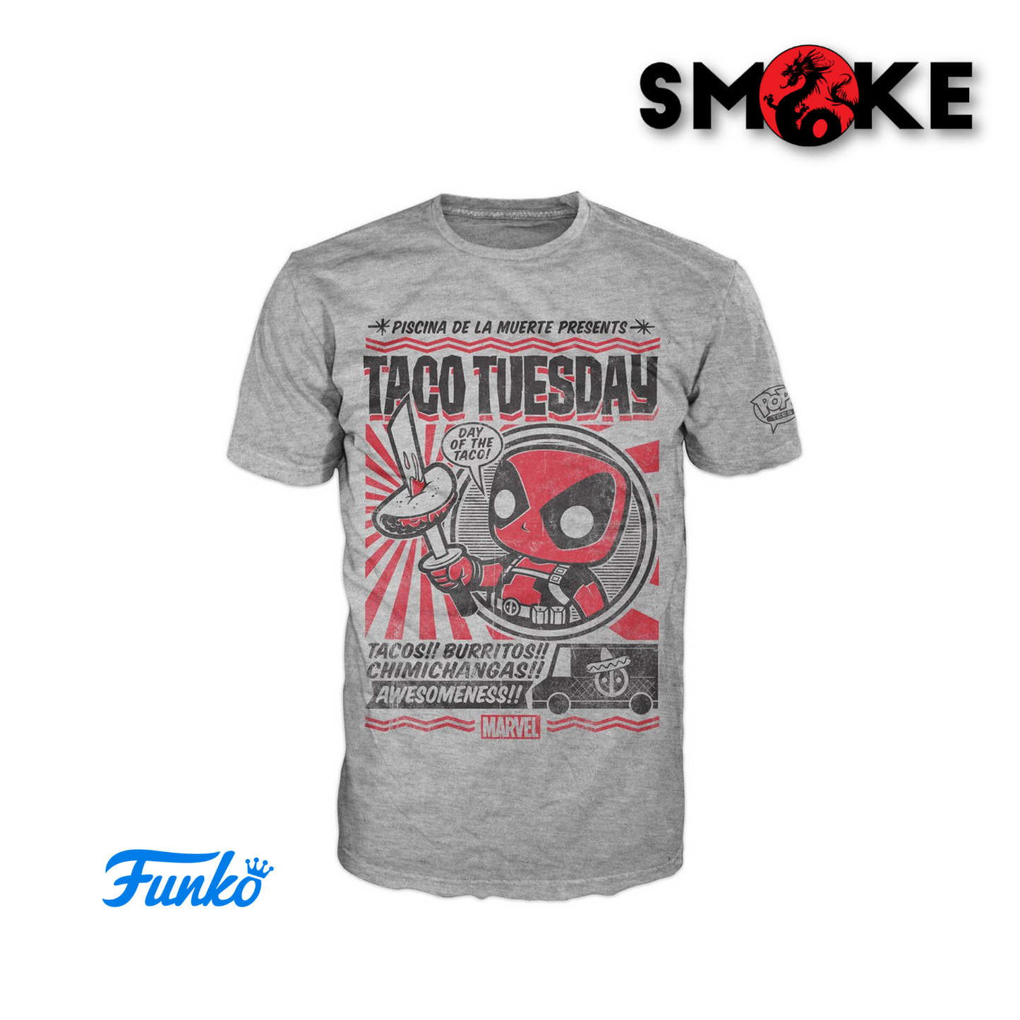 Funko Pop! Tees 34 - Marvel - Deadpool